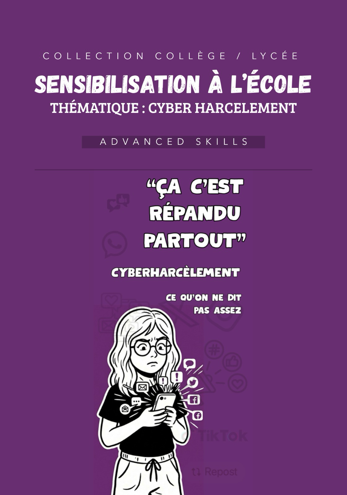 Cyber harcelement college lycee