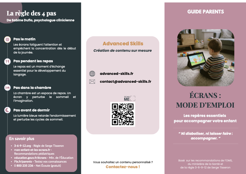 Brochure Sensibilisation Ecran
